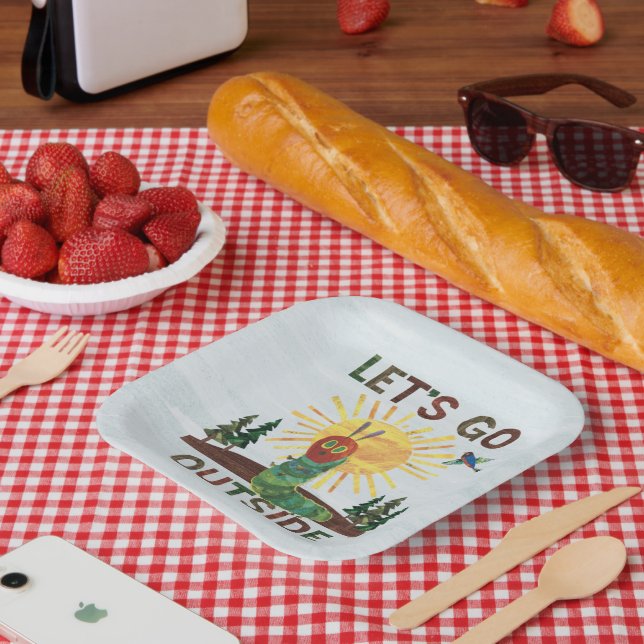 Assiettes En Carton Eric Carle | Allons dehors (Pique-nique)