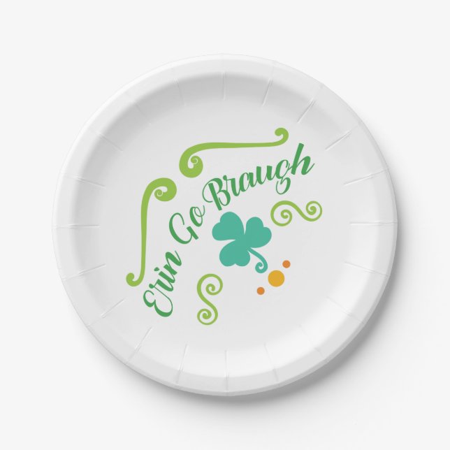 Assiettes En Carton Erin Go Braugh (Devant)