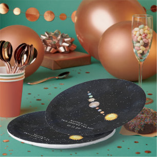 Assiettes En Carton Espace   Fête d'anniversaire du système solaire
