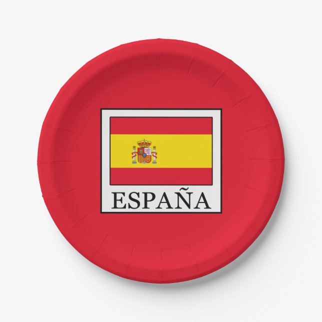 Assiettes En Carton España (Devant)