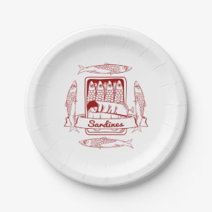 Assiettes En Carton Étanchéité des sardines