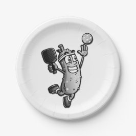 Assiettes En Carton Étoile de Pickleball