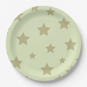 Assiettes En Carton Étoiles brillantes : Une Plaque Papier Stellaire