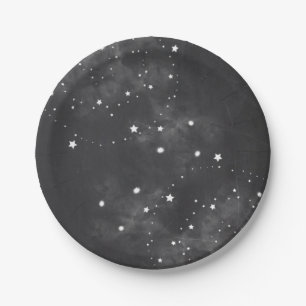 Assiettes En Carton Étoiles Espace extra-atmosphérique Plaques papier 