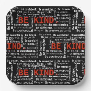 Assiettes En Carton Être un texte inspirant sur le noir