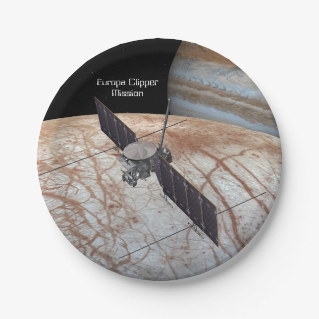 Assiettes En Carton Europa Clipper Mission Spacraft (Devant)