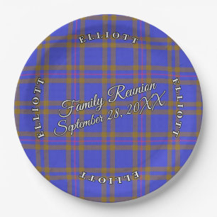 Assiettes En Carton Événement écossais classique de tartan d'Elliot
