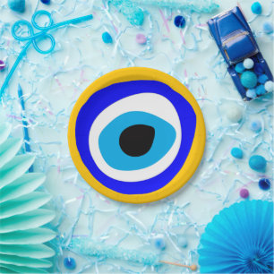 Assiettes En Carton Evil Eye Talisman & arabe Amulet /turc, grec