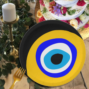 Assiettes En Carton Evil Talisman & arabe Amulet /Grec, turc