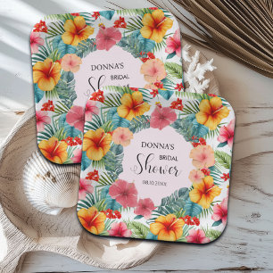 Assiettes En Carton Exotique Floral Hawaïen Enterrement de Vie de Jeun