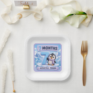 Assiettes En Carton Explorateur de jalons bébé 7 mois