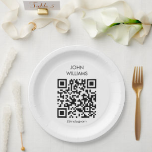 Assiettes En Carton Exposition d'artiste personnalisable Ouverture du 