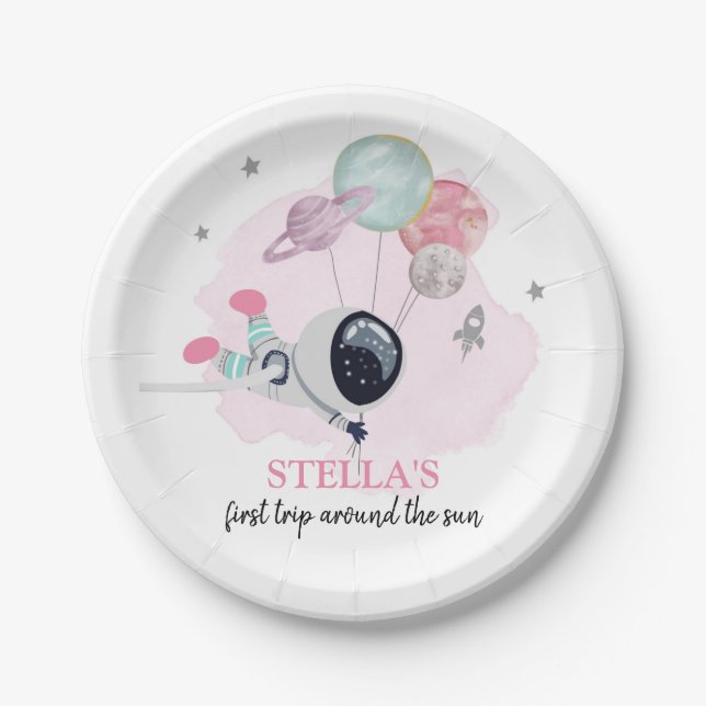 Assiettes En Carton Extra-spatiale 1ère excursion autour du soleil Ann (Devant)
