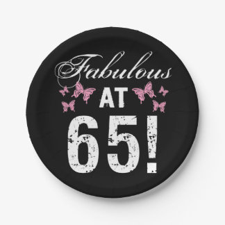 Assiettes En Carton Fabuleux 65e anniversaire