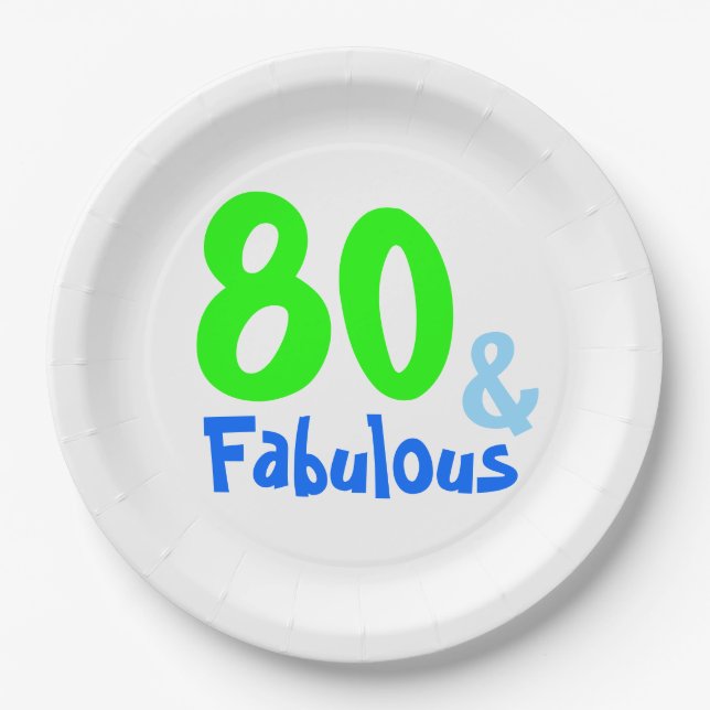 Assiettes En Carton Fabuleux Nouvel Anniversaire De Neon (Devant)