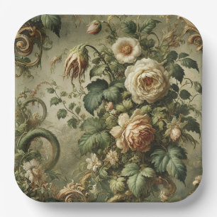 Assiettes En Carton Fade to Grace - gothique baroque