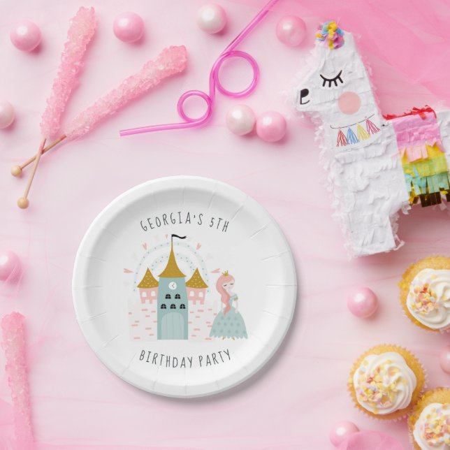 Assiettes En Carton Fairytale Princess (Fête)