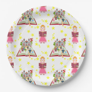 Assiettes En Carton Fairytale Stories Fille fête d'anniversaire