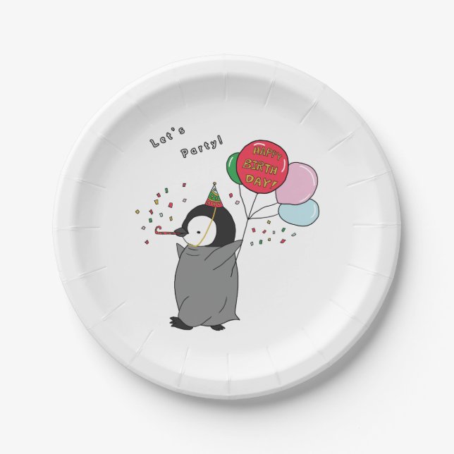 Assiettes En Carton Faisons la fête (Devant)
