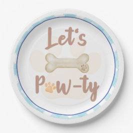 Assiettes En Carton Faisons Pawty Chien Chien Chien Chien Anniversaire