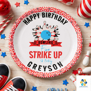 Assiettes En Carton Faisons une partie de bowling ! Fête d'anniversair