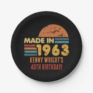 Assiettes En Carton Fait En 1963 60e Anniversaire