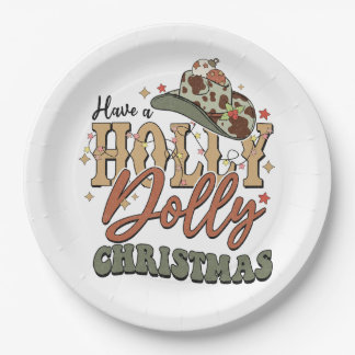 Assiettes En Carton Faites un Noël Holly Dolly