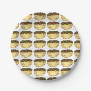 Assiettes En Carton Falafel Pita Sandwich Food Foody Imprimer Motif