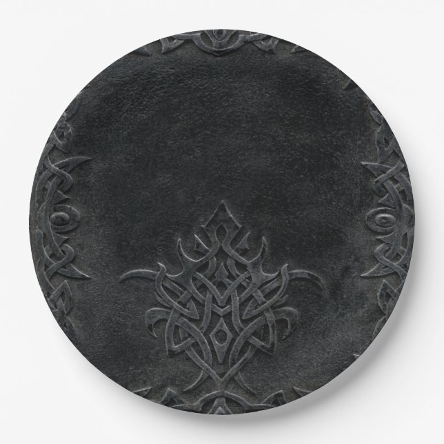 Assiettes En Carton Fallen Dark Tribal (Devant)