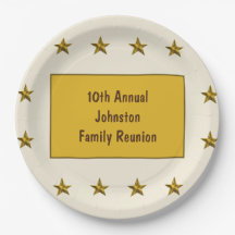 Famille Réunion Gold Star Keepsaké Grand événement