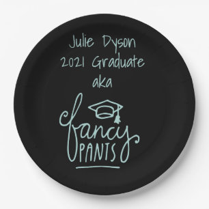 Assiettes En Carton Fancy Pants drôle Graduation personnalisée