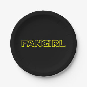 ASSIETTES EN CARTON FANGIRL