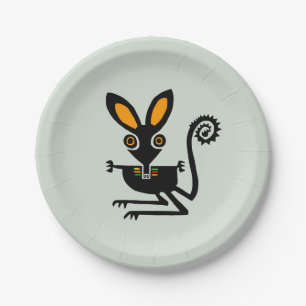 Assiettes En Carton Faune - Cute Aussie BILBY - Amoureux des animaux -