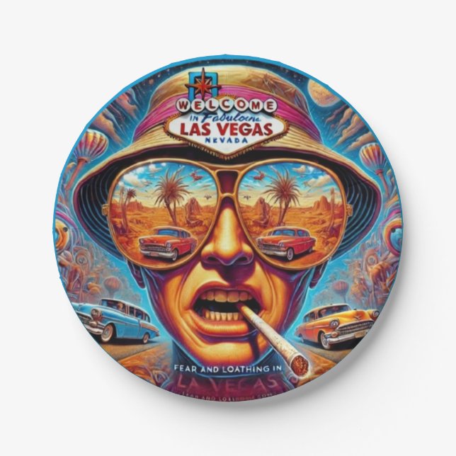Assiettes En Carton Fear and Loathing in Las Vegas (Devant)