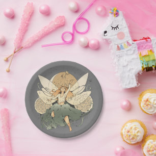 Assiettes En Carton Fée Enchantante - Imaginaire lunaire