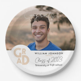 Assiettes En Carton Félicats Classe de fin d'année 2023