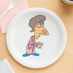 Assiettes En Carton Femme malade