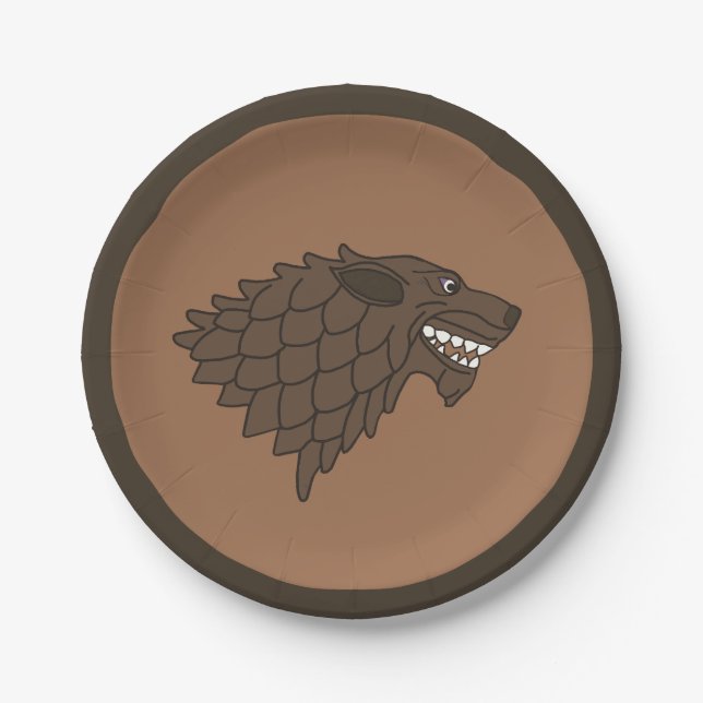Assiettes En Carton Fenrir/Fenriswolf (Devant)