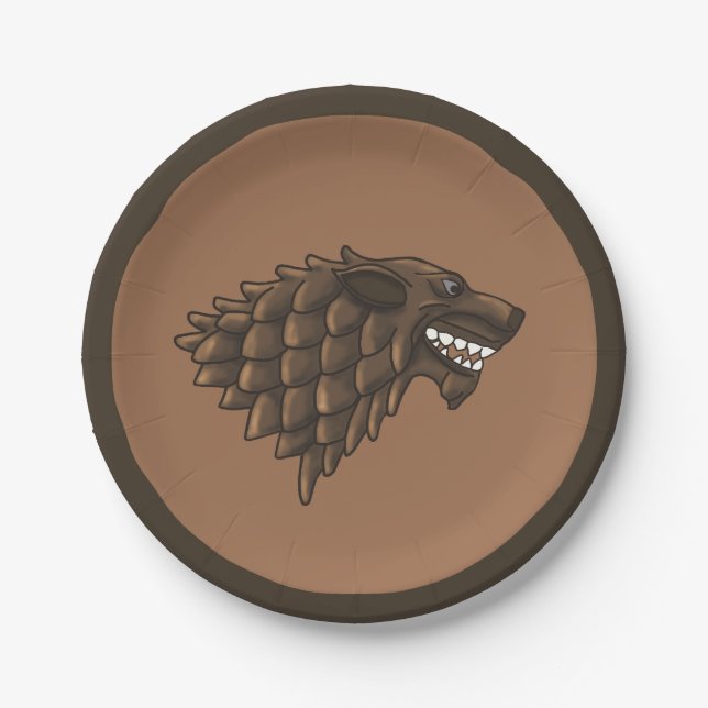 Assiettes En Carton Fenrir/Fenriswolf (Devant)