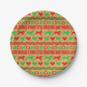 Assiettes En Carton Fer de Noël Petit Noël