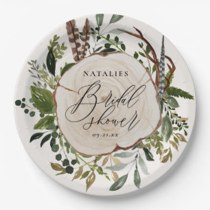 Assiettes En Carton Ferme rustique grange douche botanique