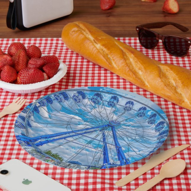 Assiettes En Carton Ferris Wheel (Pique-nique)