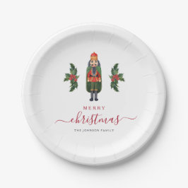 Assiettes En Carton Festif Nutcracker Joyeux Noël