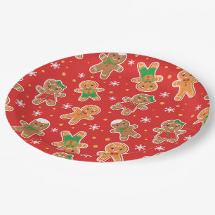 Assiettes En Carton Festive Christmas cookie gingerbread fête
