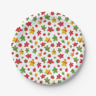 Assiettes En Carton Festive Meeples Board Game Christmas