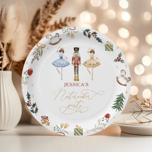 Assiettes En Carton Fête anniversaire de enfant de Noël Nutcracker