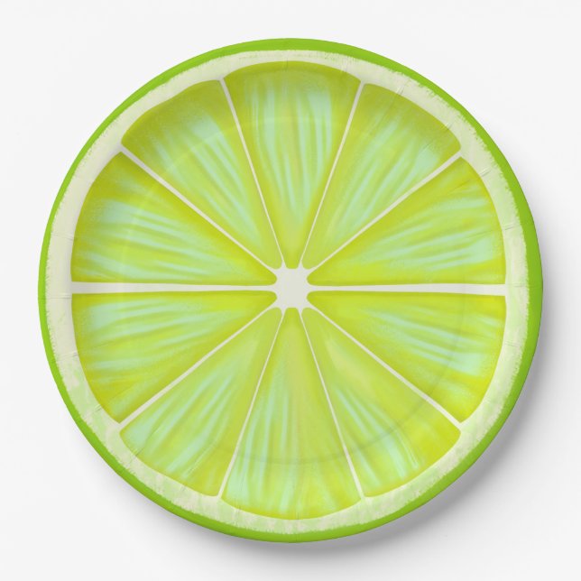 Assiettes En Carton Fête Cocktail de Mule de Lime frais (Devant)