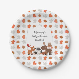 Assiettes En Carton Fête d'anniversaire animale de baby shower de