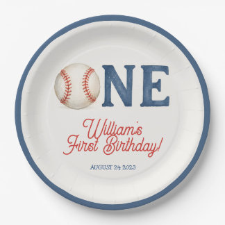 Assiettes En Carton Fête d'anniversaire de baseball Recrue de l'année