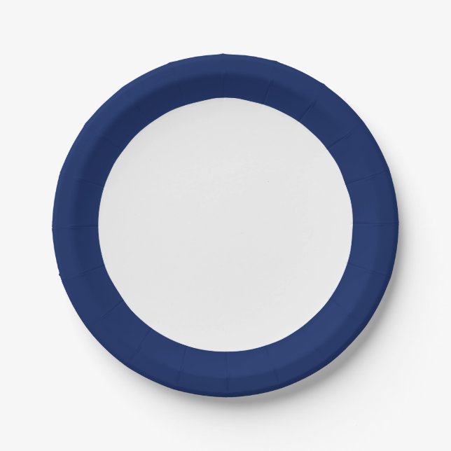 Assiettes En Carton Fête d'anniversaire de l'enfant bleu (Devant)